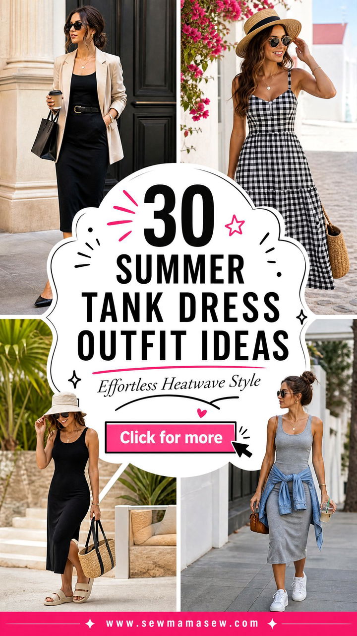 30 Summer Tank Dress Outfit Ideas for Effortless Heatwave Style - 30 Summer Tank Dress Outfit Ideas for Effortless Heatwave Style