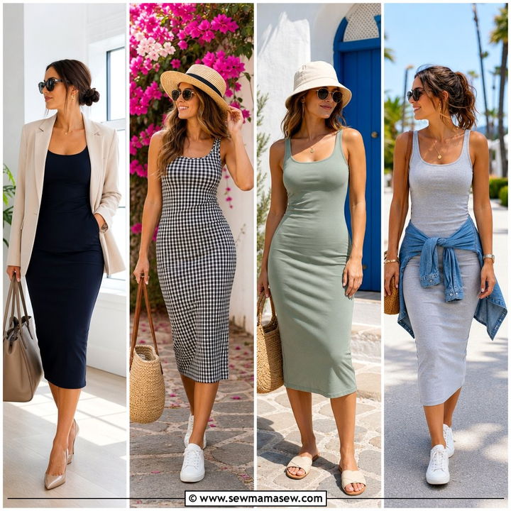 30 Summer Tank Dress Outfit Ideas for Effortless Heatwave Style