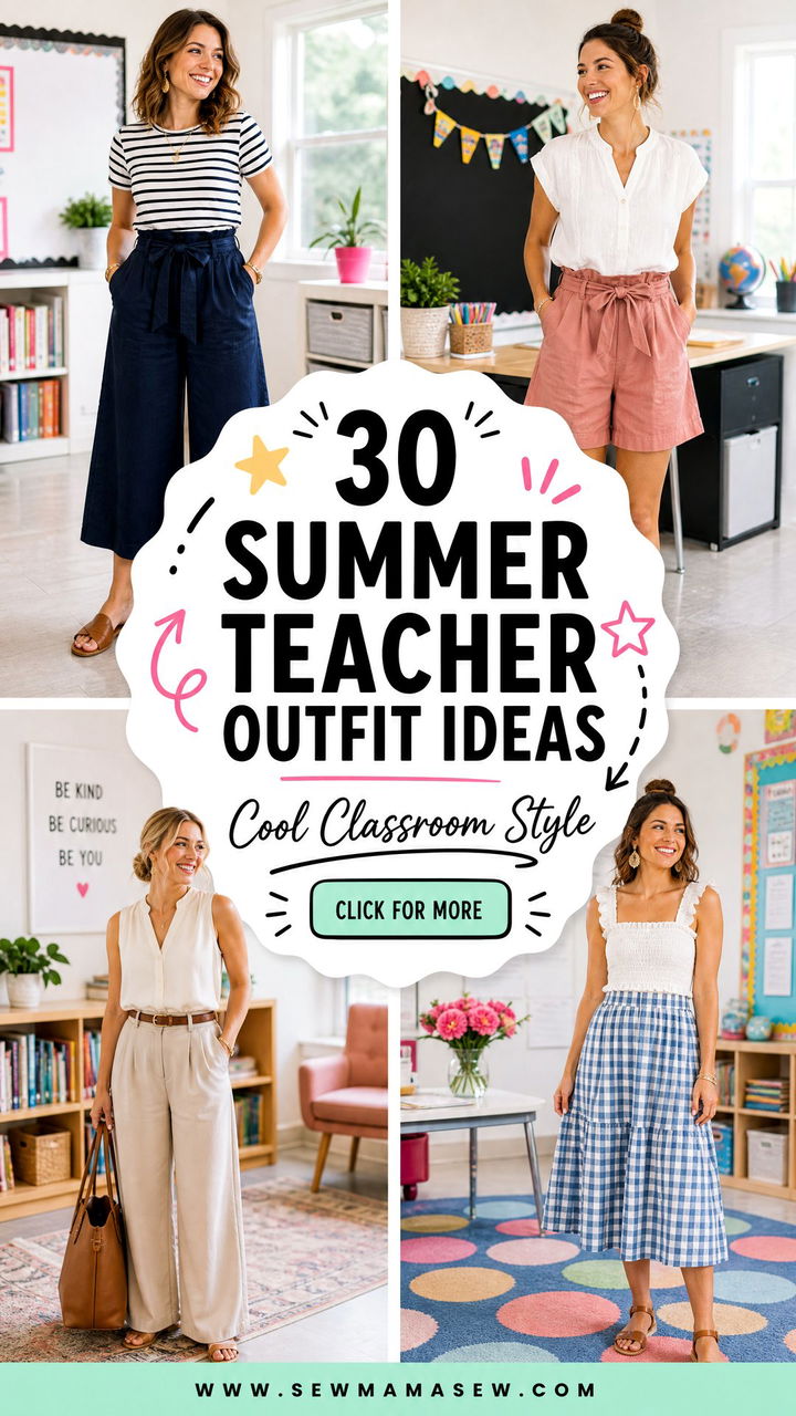 30 Summer Teacher Outfit Ideas for Cool Classroom Style - 30 Summer Teacher Outfit Ideas for Cool Classroom Style