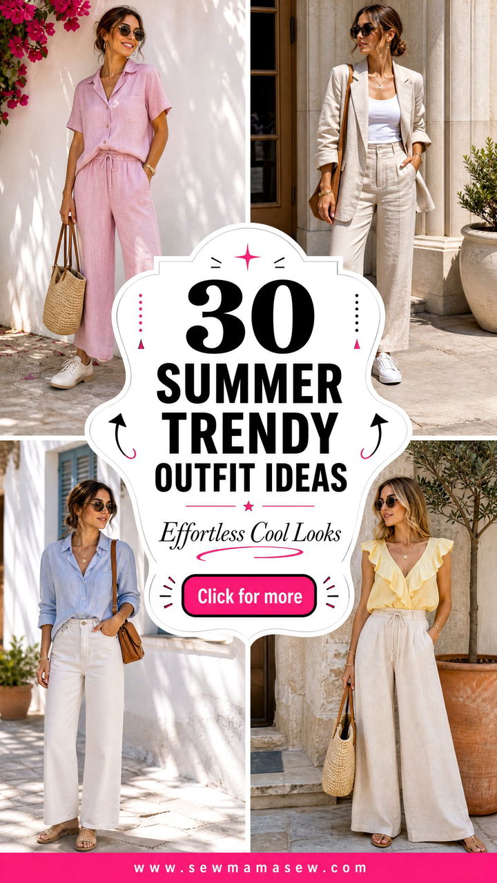 30 Summer Trendy Outfit Ideas for Effortless Cool Looks - 30 Summer Trendy Outfit Ideas for Effortless Cool Looks