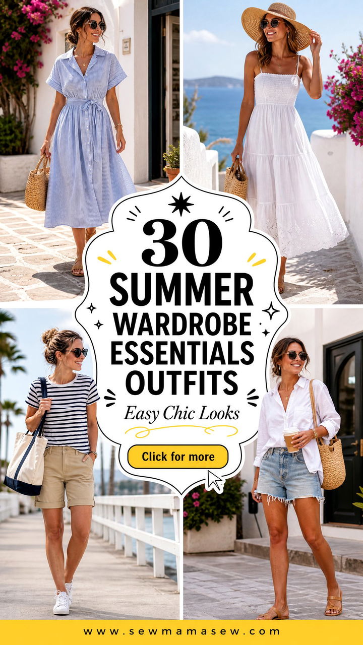 30 Summer Wardrobe Essentials Outfits for Easy Chic Looks - 30 Summer Wardrobe Essentials Outfits for Easy Chic Looks