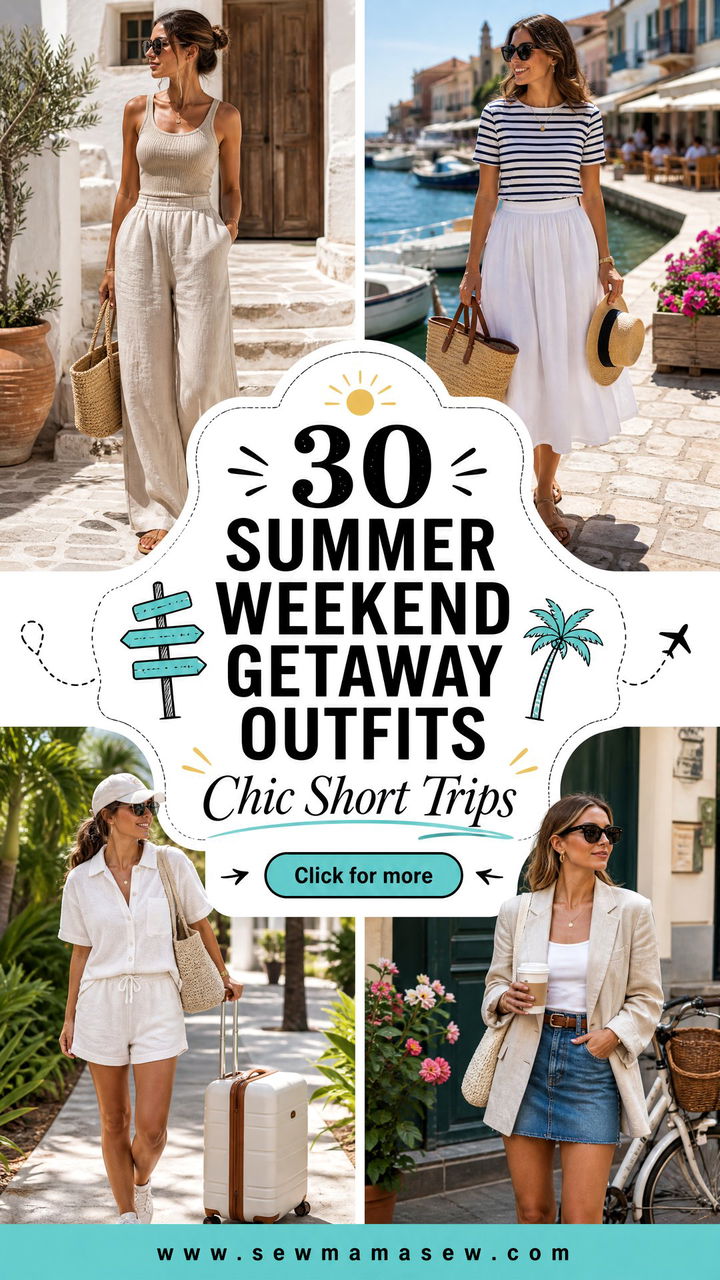 30 Summer Weekend Getaway Outfits for Chic Short Trips - 30 Summer Weekend Getaway Outfits for Chic Short Trips