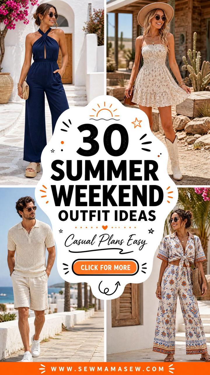 30 Summer Weekend Outfit Ideas for Casual Plans Made Easy - 30 Summer Weekend Outfit Ideas for Casual Plans Made Easy