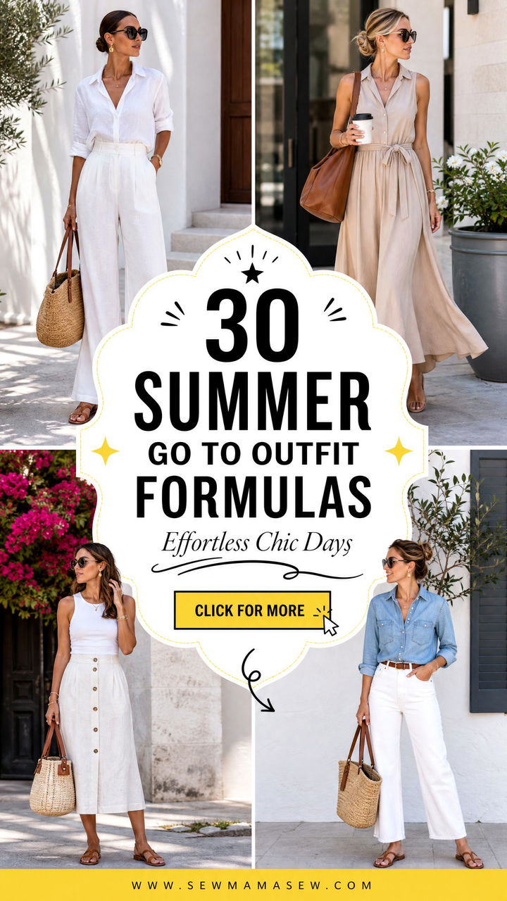 30 Summer go to outfit formulas For Effortless Chic Days - 30 Summer go to outfit formulas For Effortless Chic Days