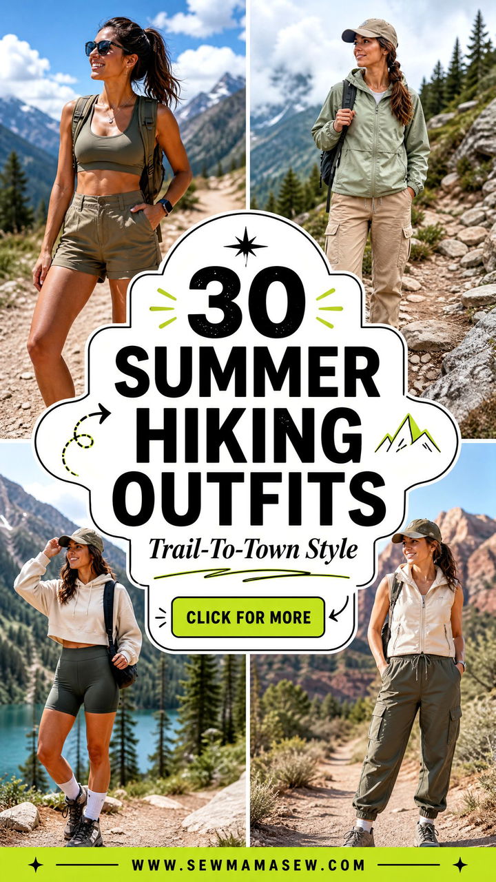 30 Summer hiking outfits For Cool Trail-To-Town Style Days - 30 Summer hiking outfits For Cool Trail-To-Town Style Days