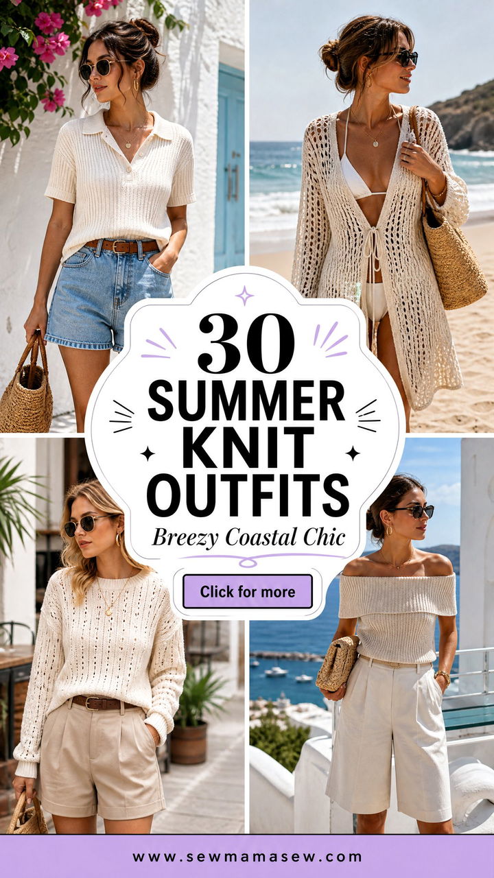 30 Summer knit outfits For Breezy 2026 Chic Coastal Style - 30 Summer knit outfits For Breezy 2026 Chic Coastal Style