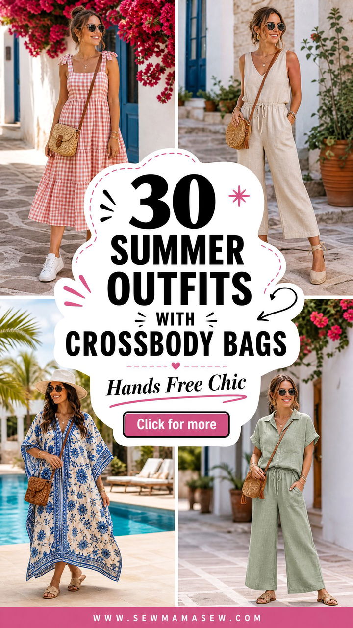 30 Summer outfits with crossbody bags for Hands-Free Chic - 30 Summer outfits with crossbody bags for Hands-Free Chic