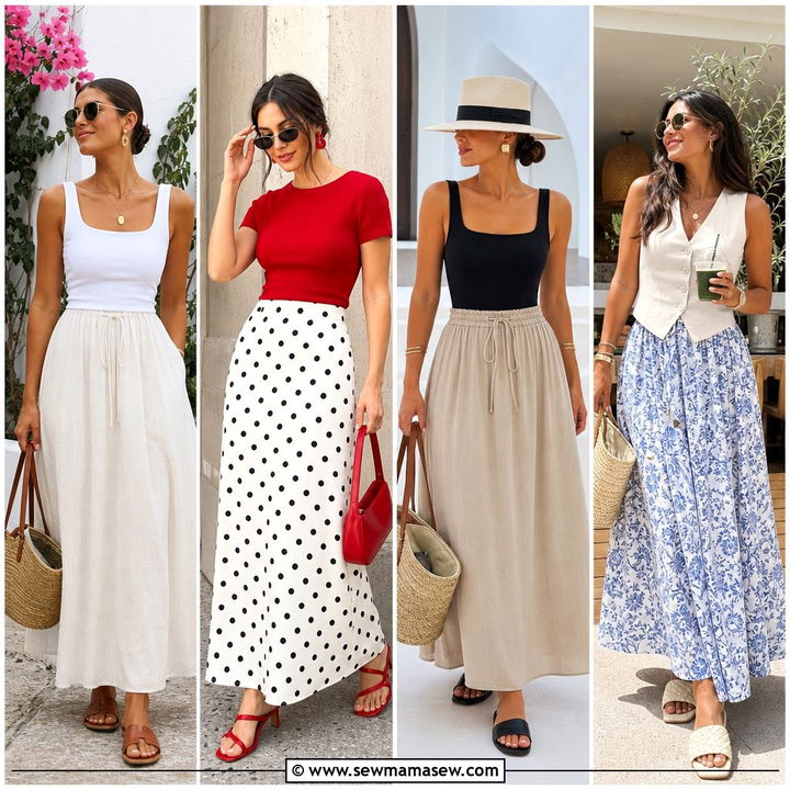 30 Summer Outfits With Maxi Skirts: Breezy Chic Ideas
