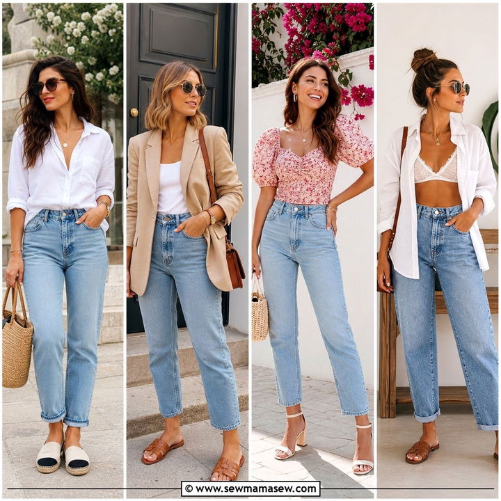 30 Summer Outfits With Mom Jeans: Cool Casual Looks