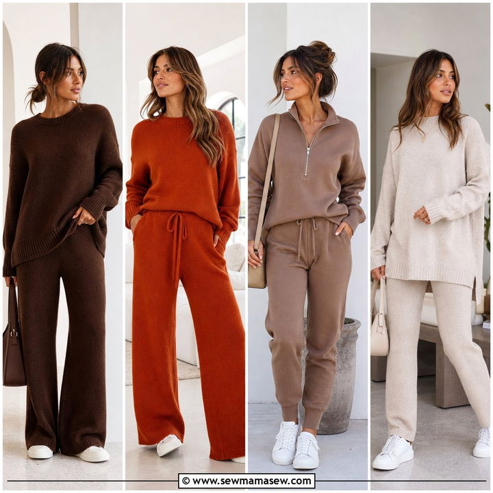 30 Sweater And Pants Matching Set Outfit Ideas For Cozy Days
