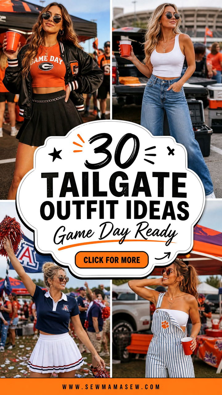 30 Tailgate Outfit Ideas College Fans Need This Season - 30 Tailgate Outfit Ideas College Fans Need This Season
