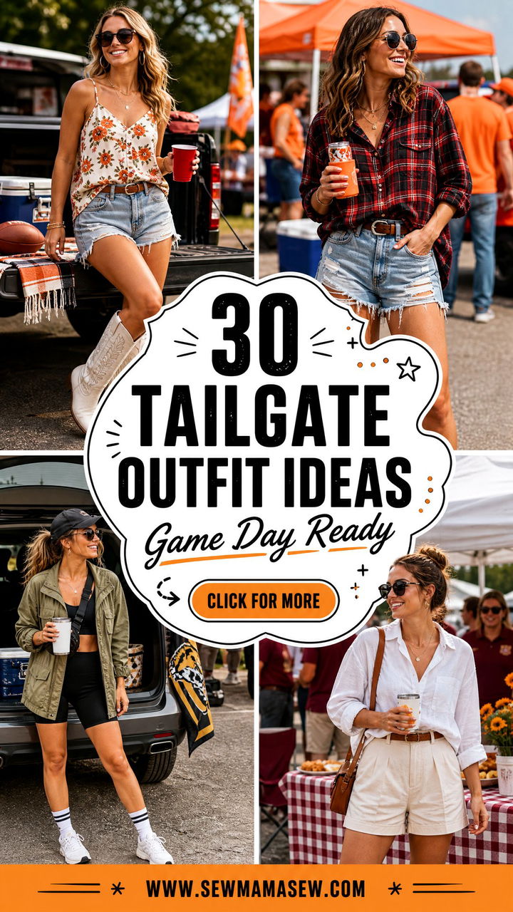 30 Tailgate Outfit Ideas Summer Fans Will Love This Season - 30 Tailgate Outfit Ideas Summer Fans Will Love This Season