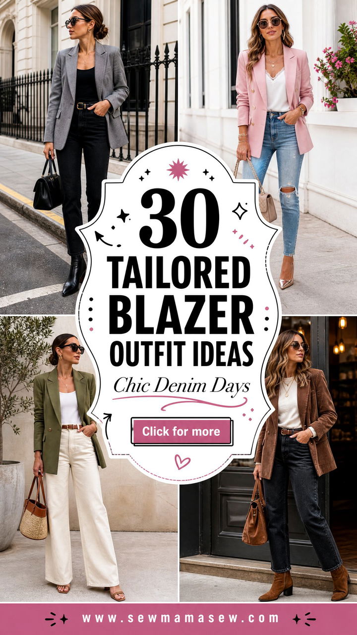 30 Tailored Blazer Outfit Ideas With Jeans for Chic Days - 30 Tailored Blazer Outfit Ideas With Jeans for Chic Days