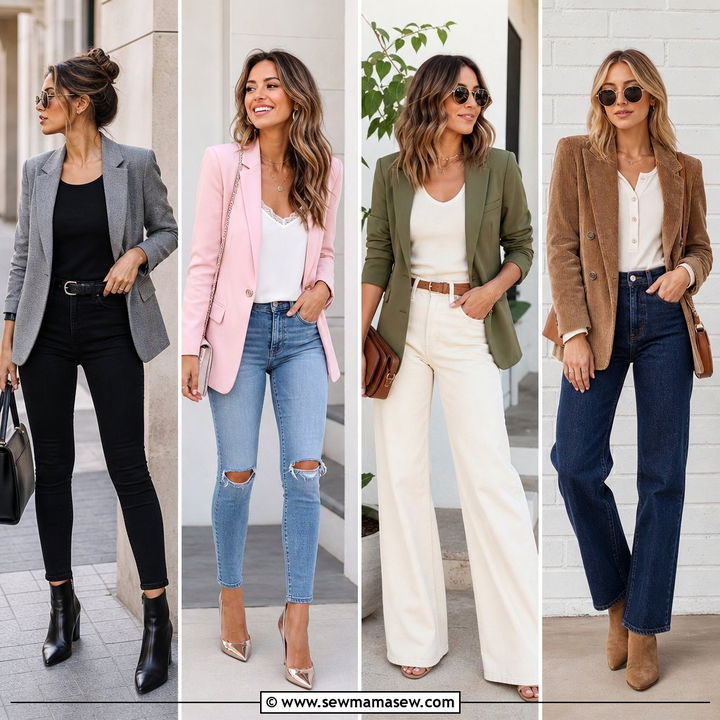 30 Tailored Blazer Outfit Ideas With Jeans for Chic Days