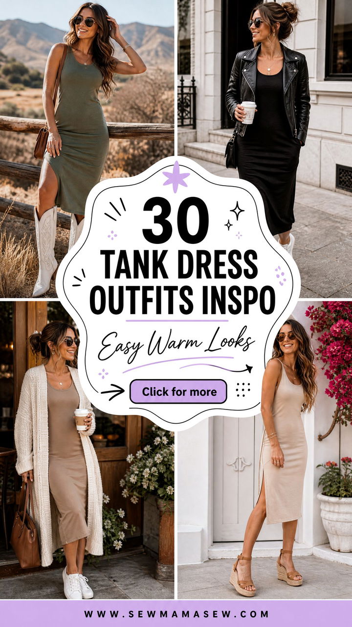30 Tank Dress Outfits Inspo for Easy Warm-Weather Looks - 30 Tank Dress Outfits Inspo for Easy Warm-Weather Looks