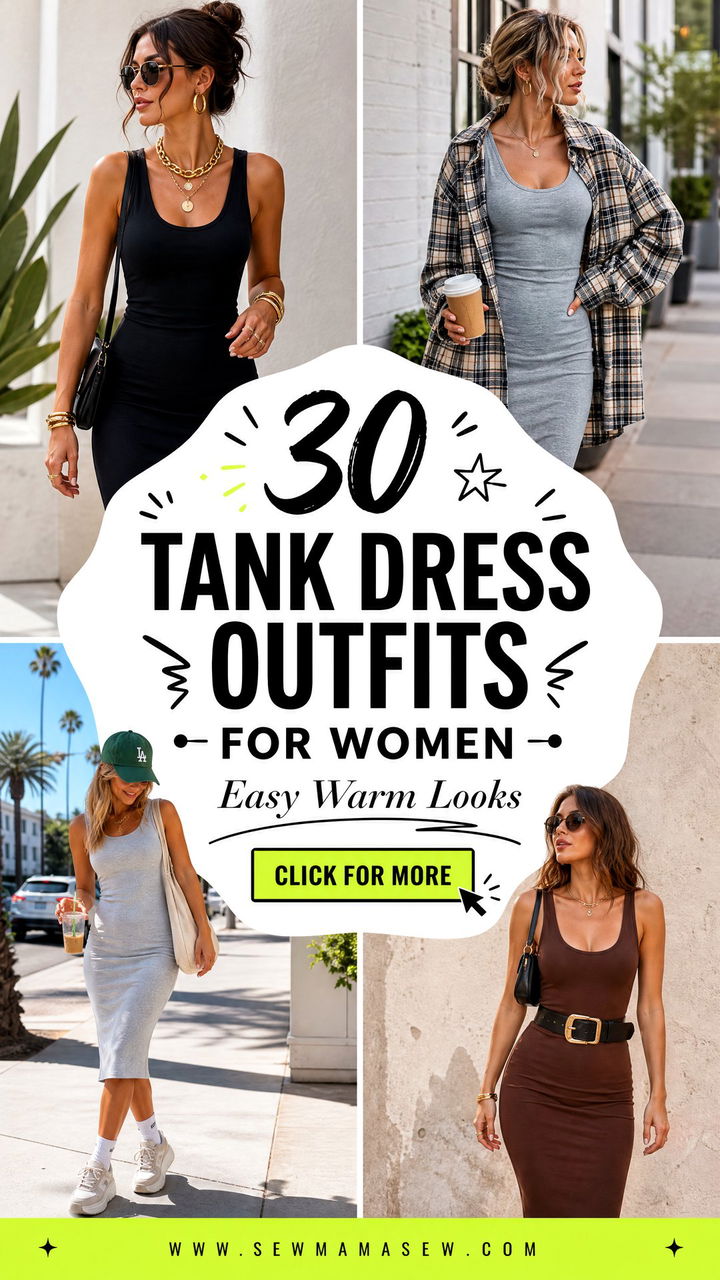 30 Tank Dress Outfits for Women Easy Warm-Weather Looks - 30 Tank Dress Outfits for Women: Easy Warm-Weather Looks