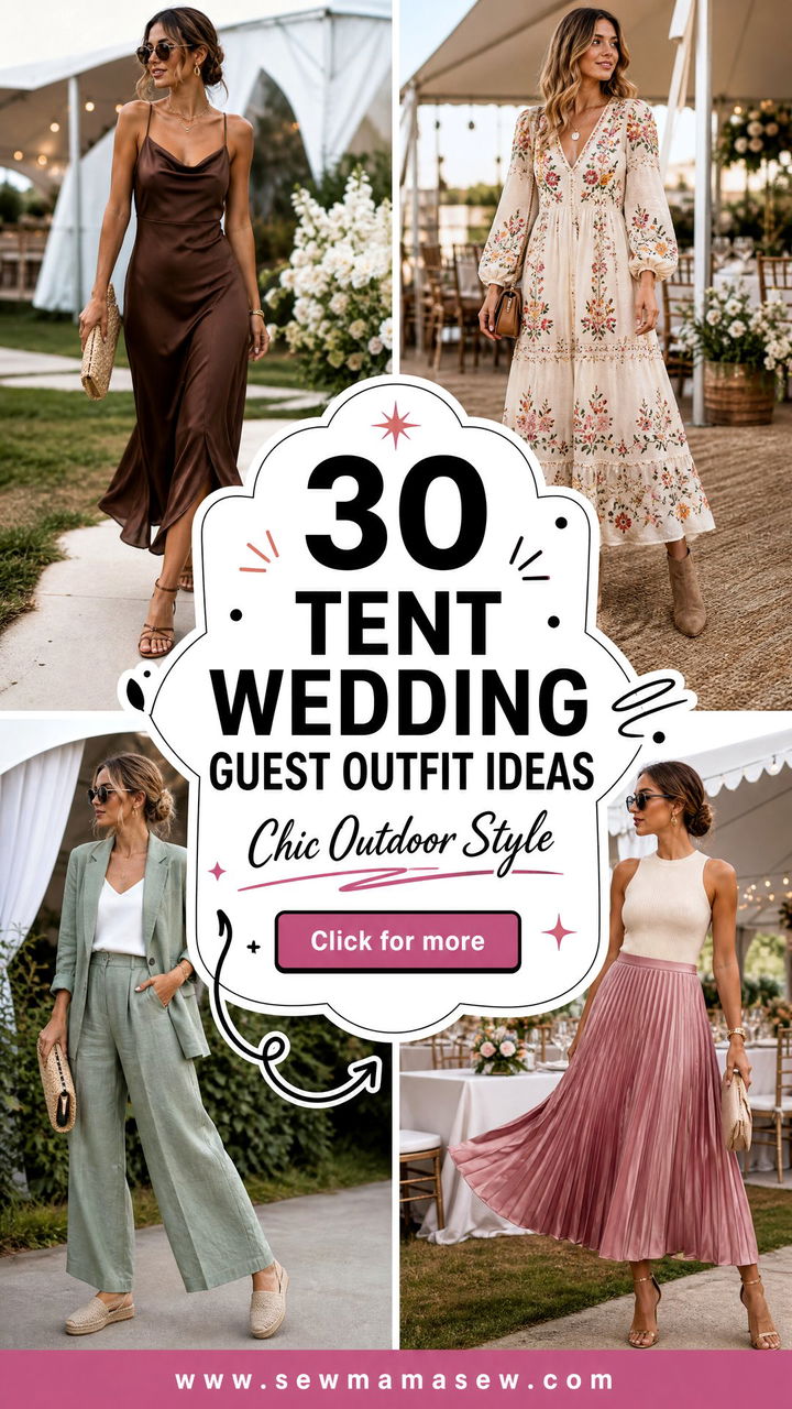 30 Tent Wedding Guest Outfit Ideas for Chic Outdoor Style - 30 Tent Wedding Guest Outfit Ideas for Chic Outdoor Style