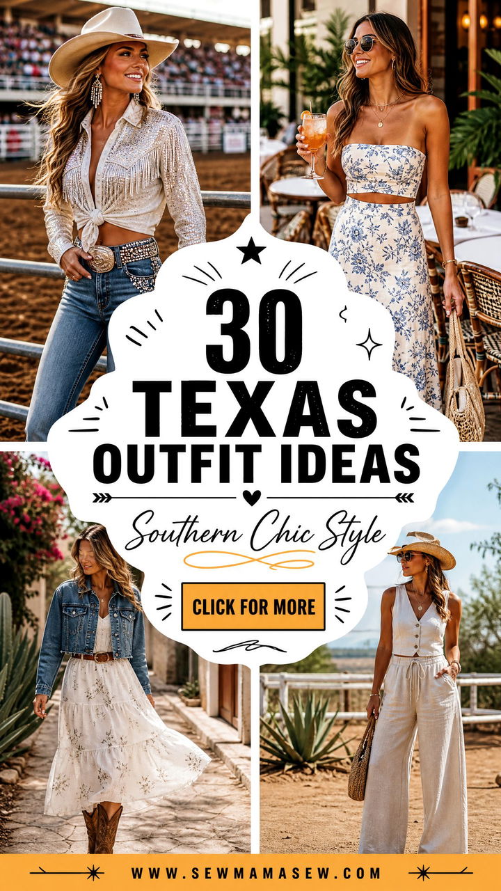30 Texas Outfit Ideas for Women With Southern-Chic Style - 30 Texas Outfit Ideas for Women With Southern-Chic Style