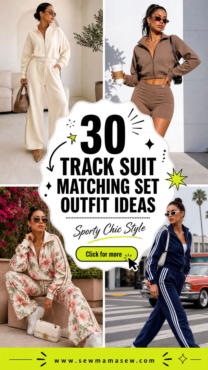 30 Track Suit Matching Set Outfit Ideas for Sporty Chic Style - 30 Track Suit Matching Set Outfit Ideas for Sporty Chic Style