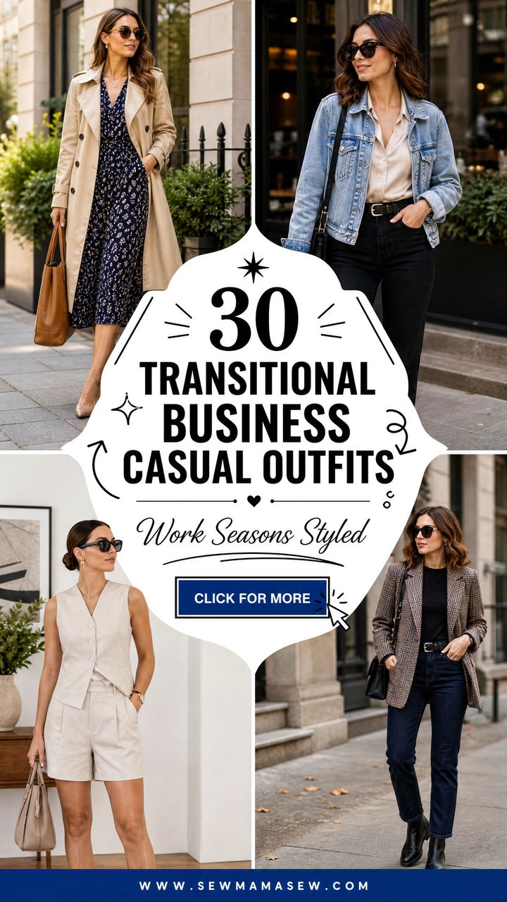 30 Transitional Business Casual Outfits for Work Seasons - 30 Transitional Business Casual Outfits for Work Seasons