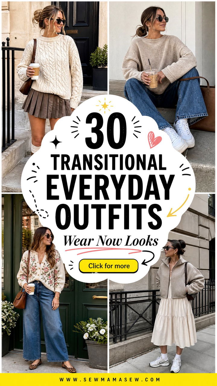 30 Transitional Everyday Outfits for Women to Wear Now - 30 Transitional Everyday Outfits for Women to Wear Now
