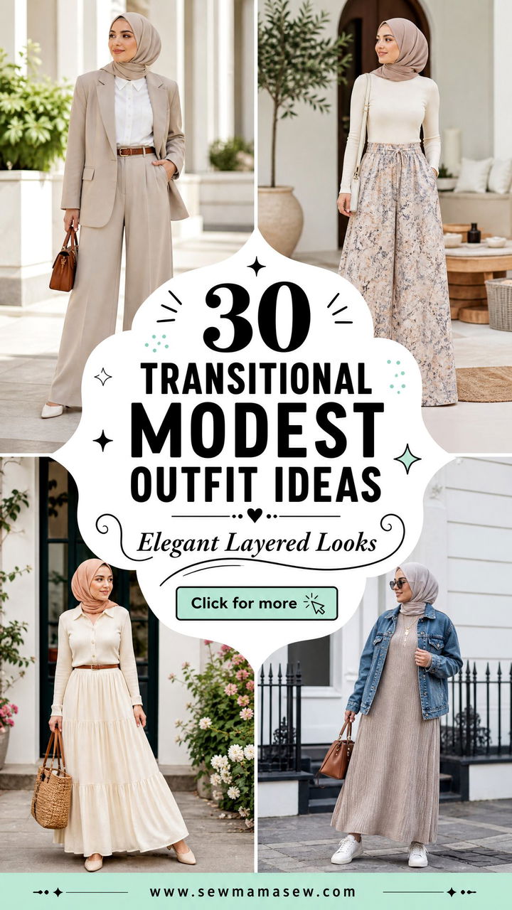 30 Transitional Modest Outfit Ideas for Elegant Layers - 30 Transitional Modest Outfit Ideas for Elegant Layers