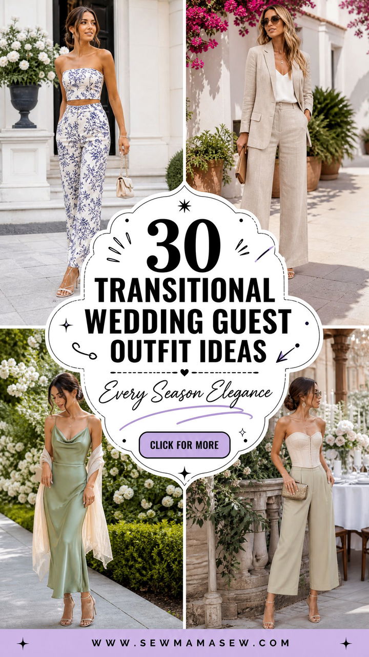 30 Transitional Wedding Guest Outfit Ideas for Every Season - 30 Transitional Wedding Guest Outfit Ideas for Every Season