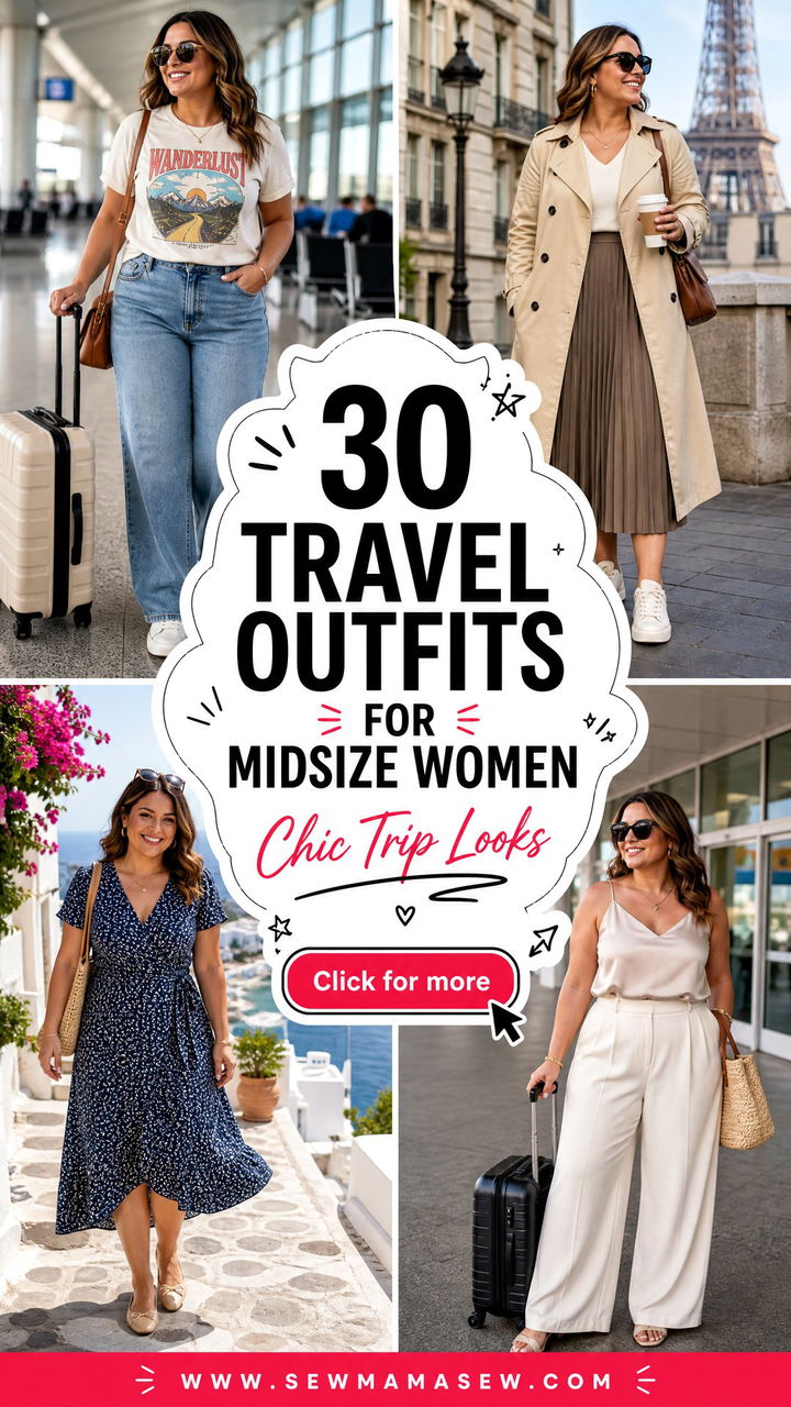 30 Travel Outfits for Midsize Women That Feel Chic on Trips - 30 Travel Outfits for Midsize Women That Feel Chic on Trips