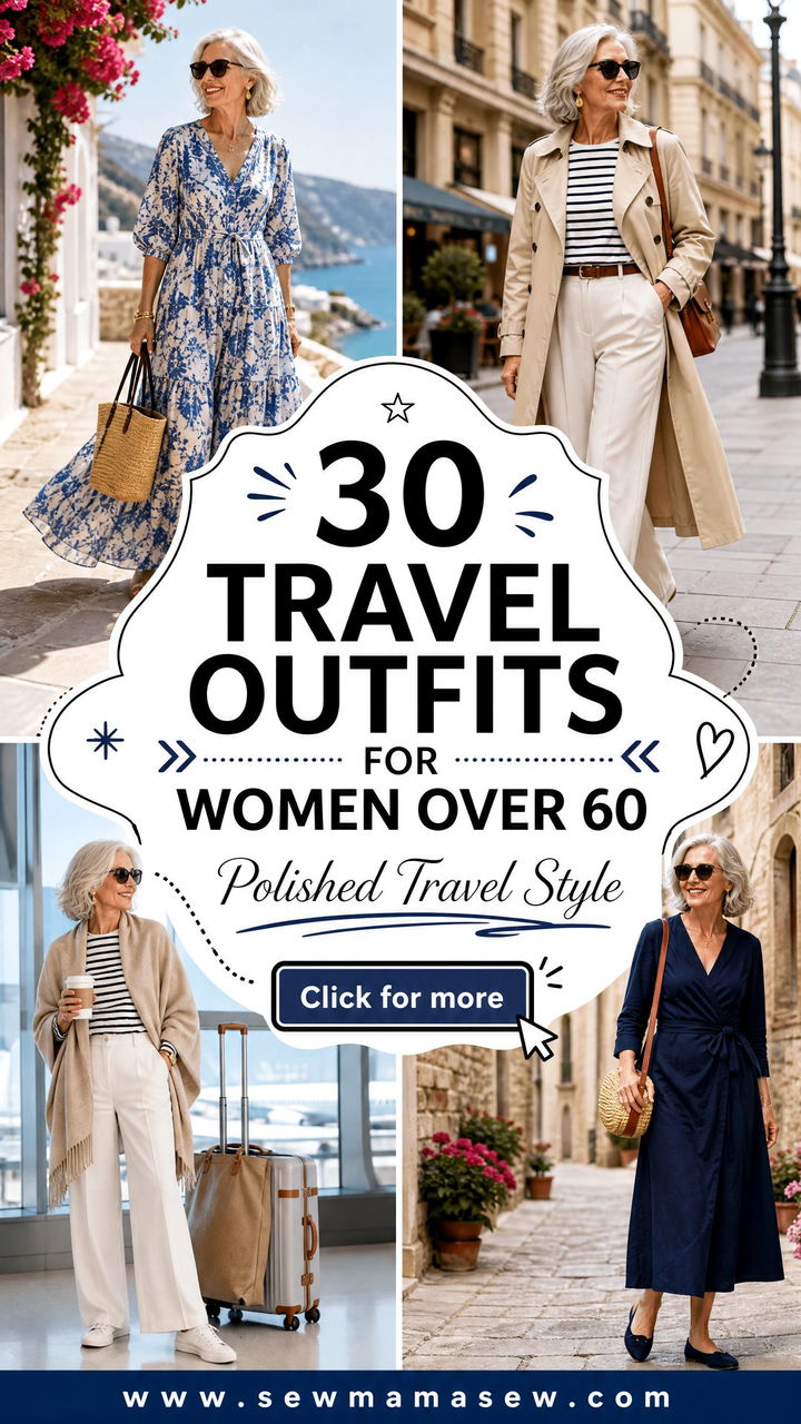 30 Travel Outfits for Women Over 60 That Look Polished - 30 Travel Outfits for Women Over 60 That Look Polished