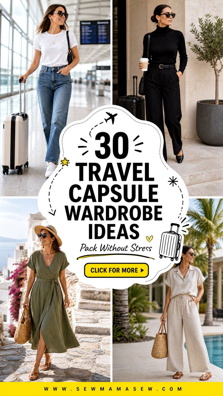 30 Travel capsule wardrobe ideas for Stress-Free Packing - 30 Travel capsule wardrobe ideas for Stress-Free Packing