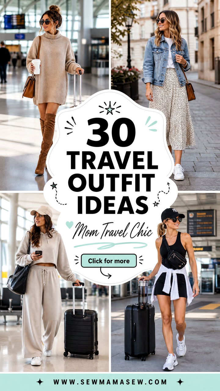 30 Travel outfit ideas for moms to Pack Easy and Chic - 30 Travel outfit ideas for moms to Pack Easy and Chic