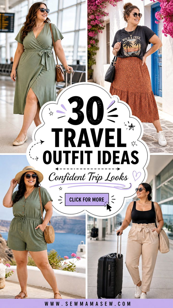 30 Travel outfit ideas plus size Women Can Wear Confidently - 30 Travel outfit ideas plus size Women Can Wear Confidently