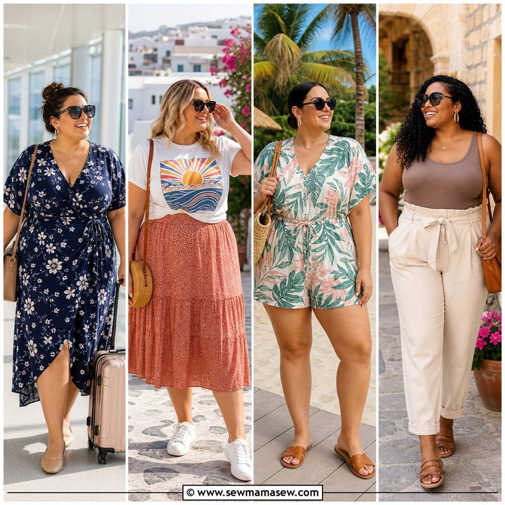 30 Travel Outfit Ideas Plus Size Women Can Wear Confidently