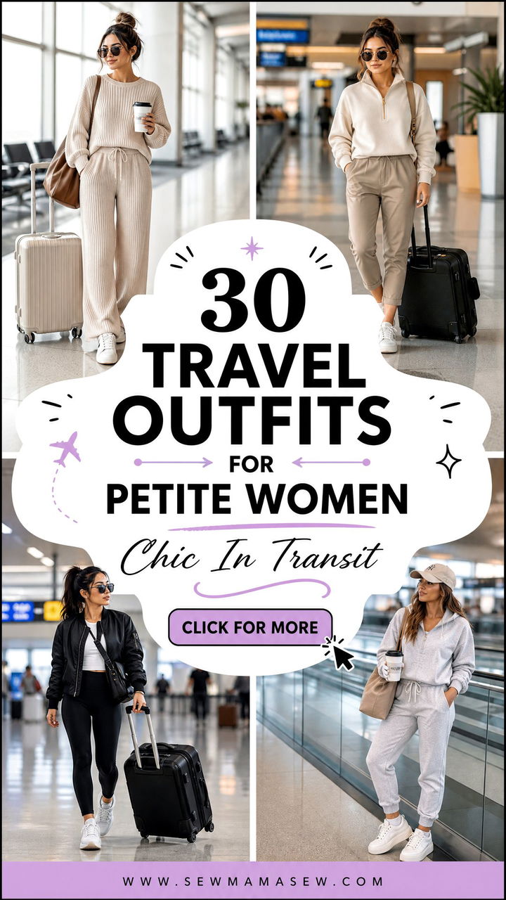 30 Travel outfits for petite women to Look Chic in Transit - 30 Travel outfits for petite women to Look Chic in Transit