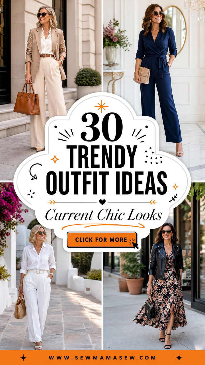 30 Trendy Outfit Ideas for Women Over 40 to Look Current - 30 Trendy Outfit Ideas for Women Over 40 to Look Current