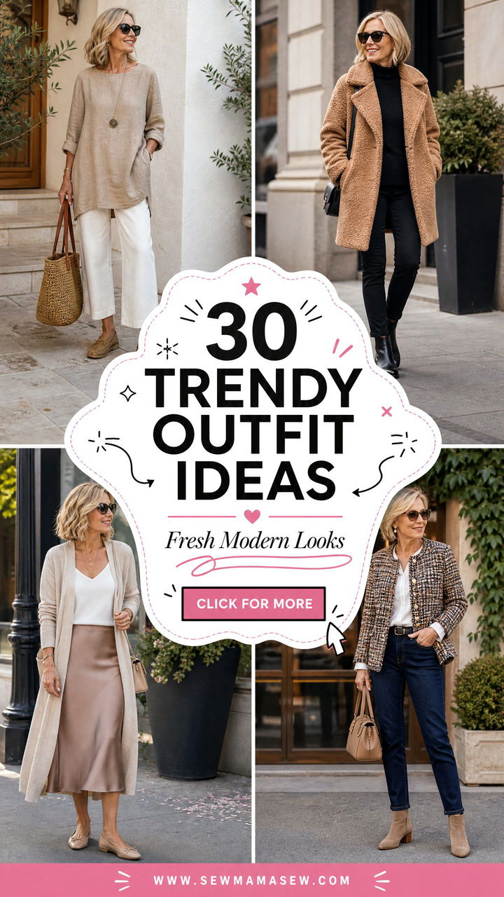 30 Trendy Outfit Ideas for Women Over 60 to Look Fresh - 30 Trendy Outfit Ideas for Women Over 60 to Look Fresh