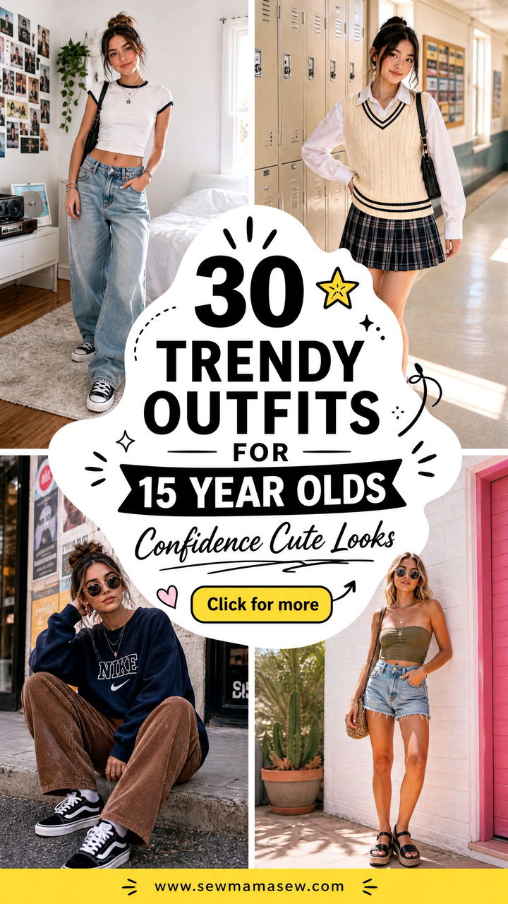 30 Trendy Outfits for 15 Year Olds to Wear With Confidence - 30 Trendy Outfits for 15 Year Olds to Wear With Confidence