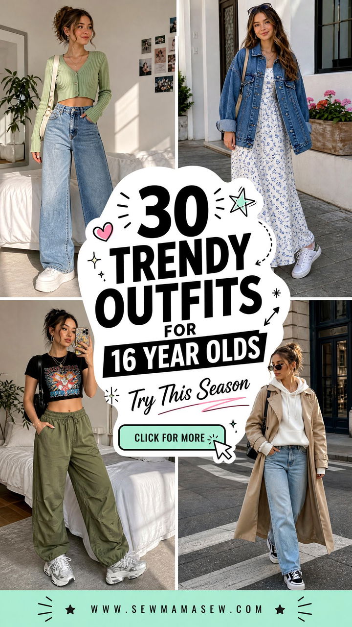 30 Trendy Outfits for 16 Year Olds to Try This Season - 30 Trendy Outfits for 16 Year Olds to Try This Season