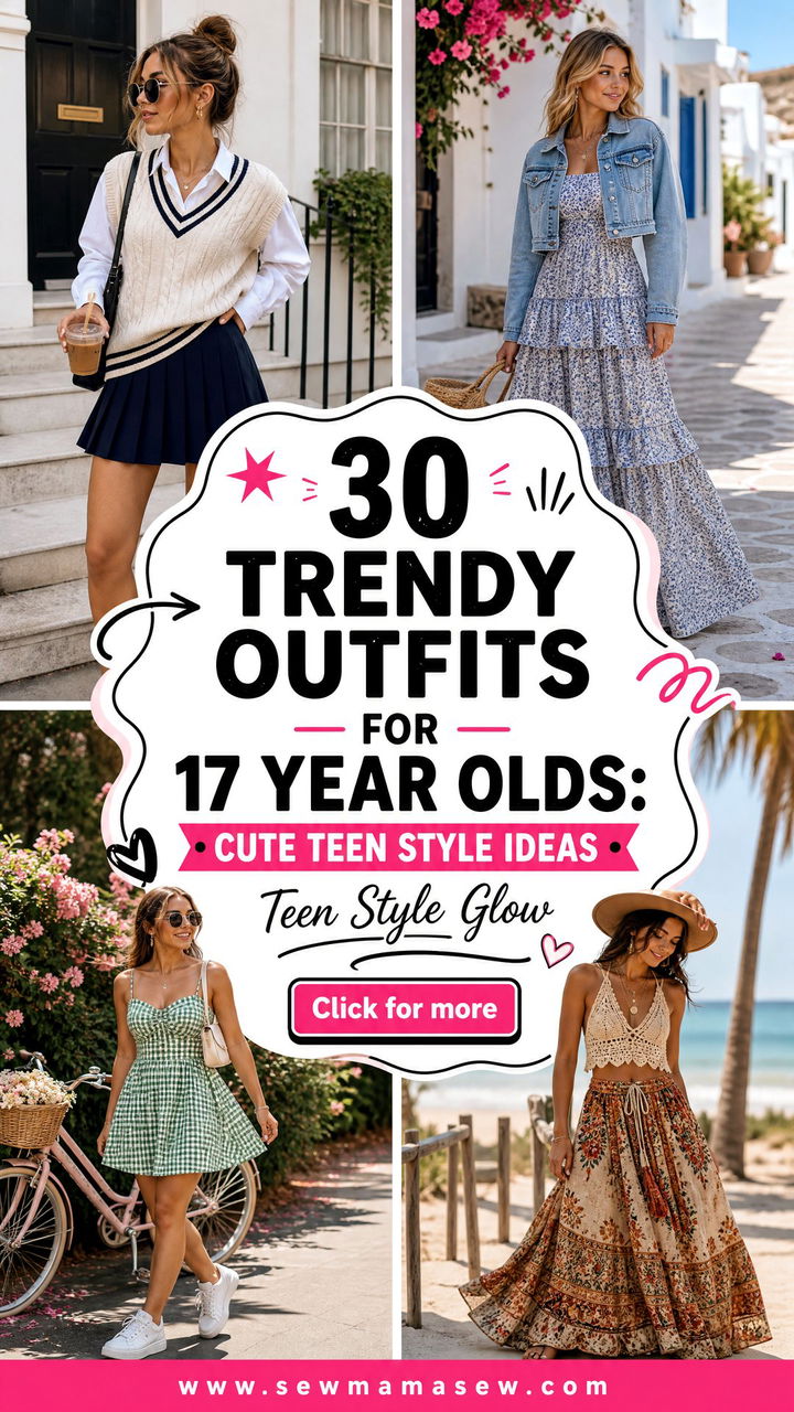 30 Trendy Outfits for 17 Year Olds Cute Teen Style Ideas - 30 Trendy Outfits for 17 Year Olds: Cute Teen Style Ideas
