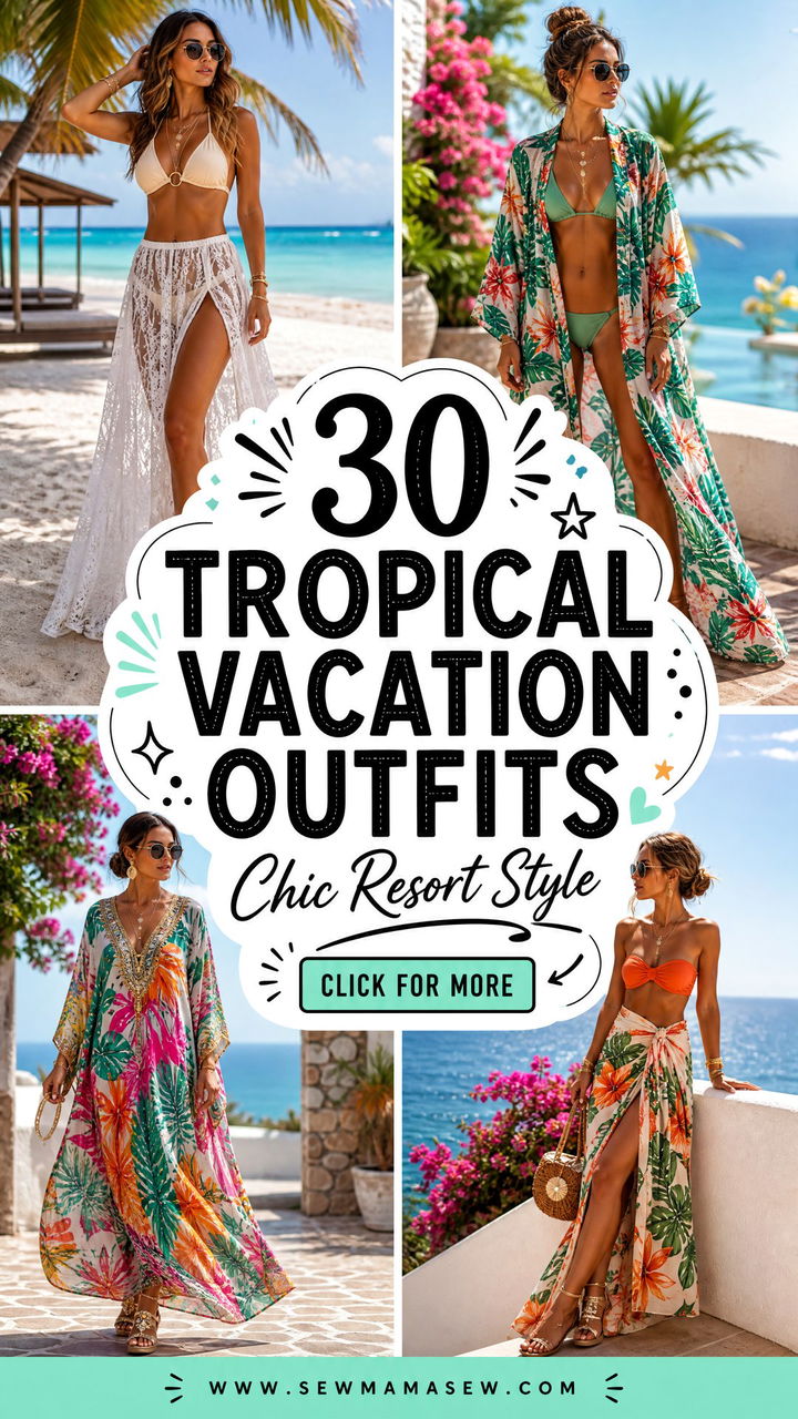 30 Tropical Vacation Outfits for Chic Resort Style This Year - 30 Tropical Vacation Outfits for Chic Resort Style This Year