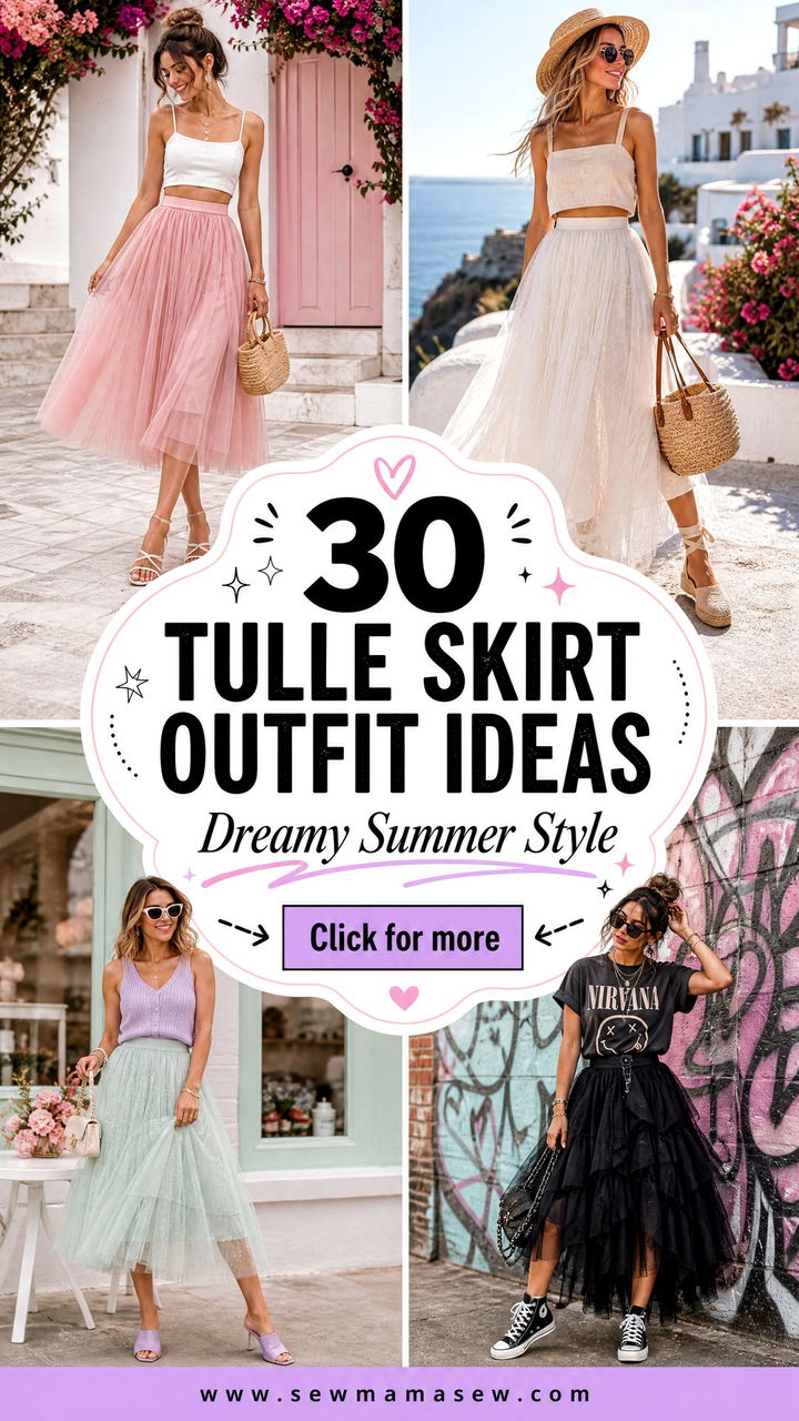 30 Tulle skirt outfit ideas for summer Dreamy Looks Now - 30 Tulle skirt outfit ideas for summer: Dreamy Looks Now