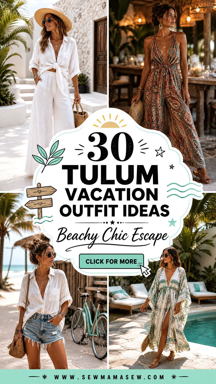 30 Tulum vacation outfit ideas for Beachy-Chic Escapes - 30 Tulum vacation outfit ideas for Beachy-Chic Escapes