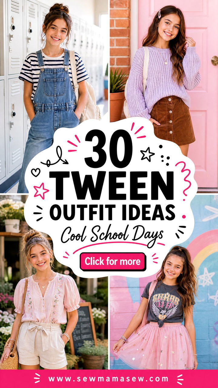 30 Tween outfit ideas aesthetic Cool Looks for School Days - 30 Tween outfit ideas aesthetic: Cool Looks for School Days