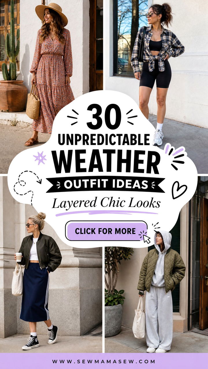 30 Unpredictable Weather Outfit Ideas for Layered Chic Looks - 30 Unpredictable Weather Outfit Ideas for Layered Chic Looks