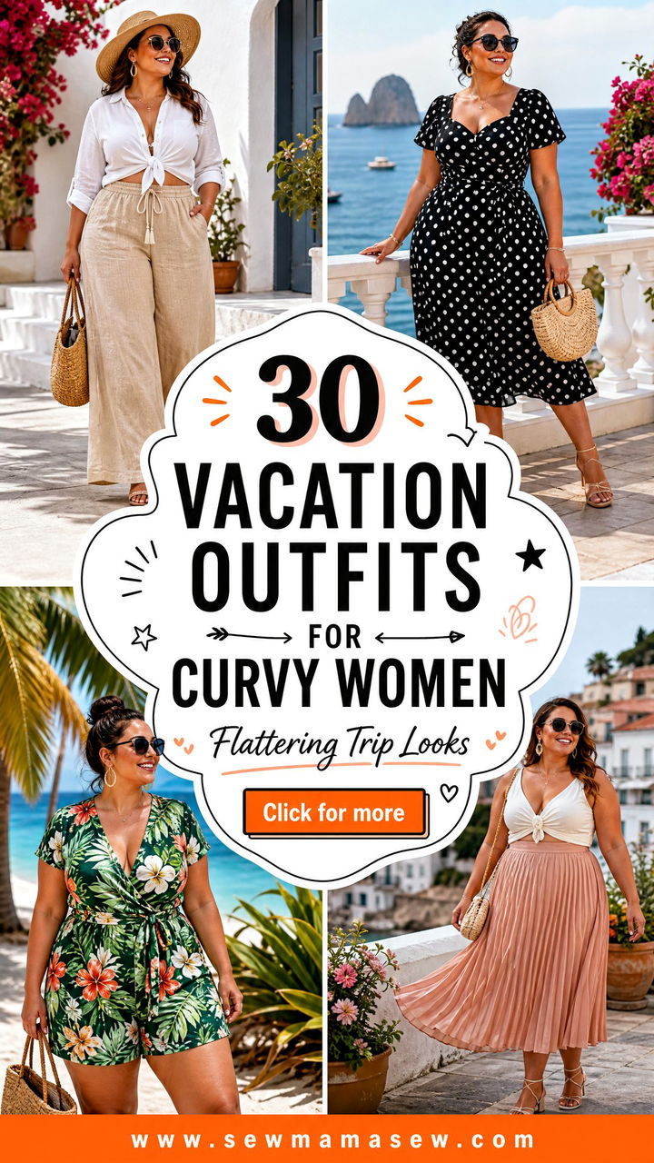 30 Vacation Outfits for Curvy Women Flattering Trip Looks - 30 Vacation Outfits for Curvy Women: Flattering Trip Looks