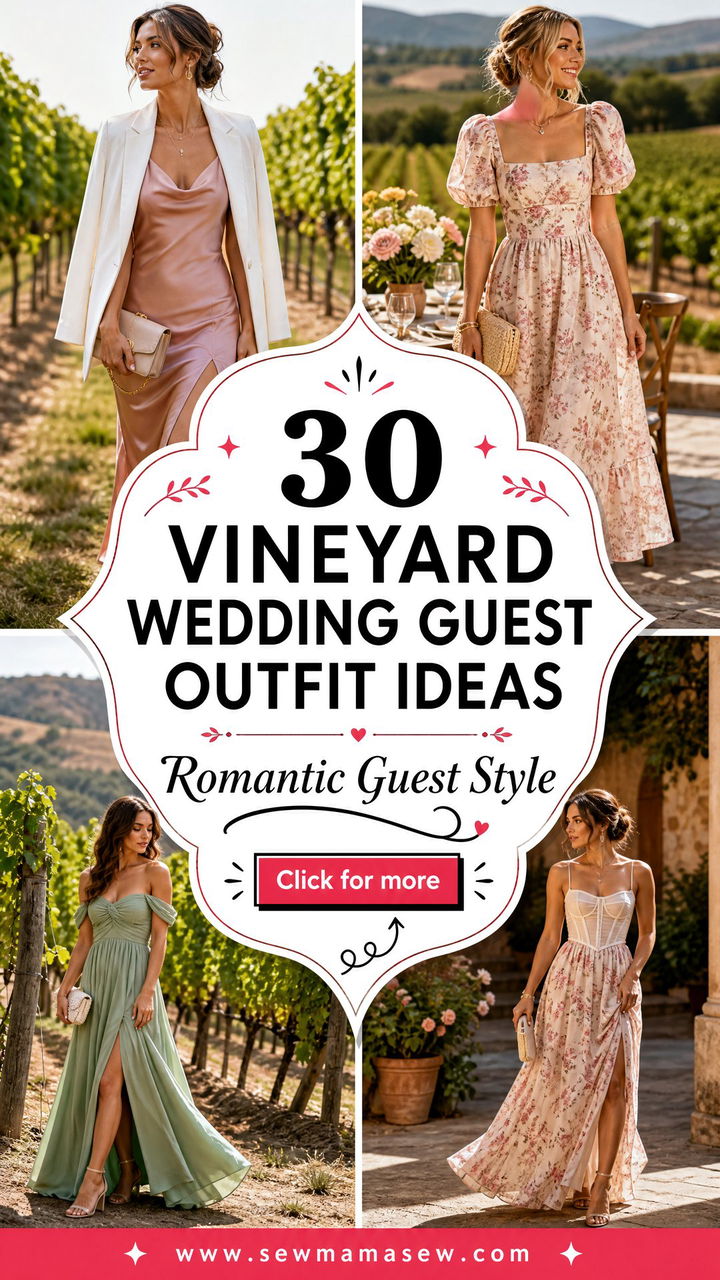 30 Vineyard Wedding Guest Outfit Ideas for Romantic Style - 30 Vineyard Wedding Guest Outfit Ideas for Romantic Style