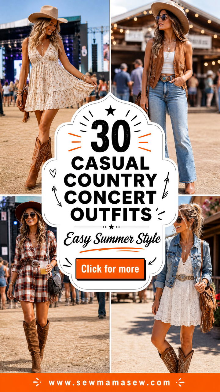 30 casual country concert outfits for Easy Summer Style - 30 casual country concert outfits for Easy Summer Style