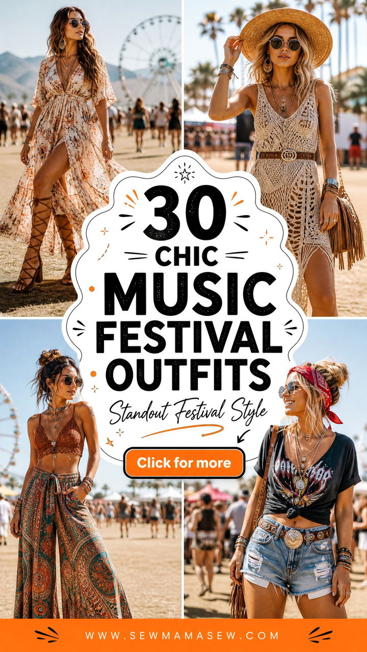 30 chic music festival outfits for women for Standout Style - 30 chic music festival outfits for women for Standout Style