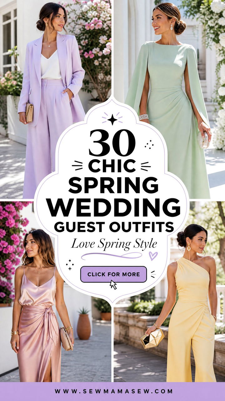 30 chic spring wedding guest outfits for women to Love - 30 chic spring wedding guest outfits for women to Love