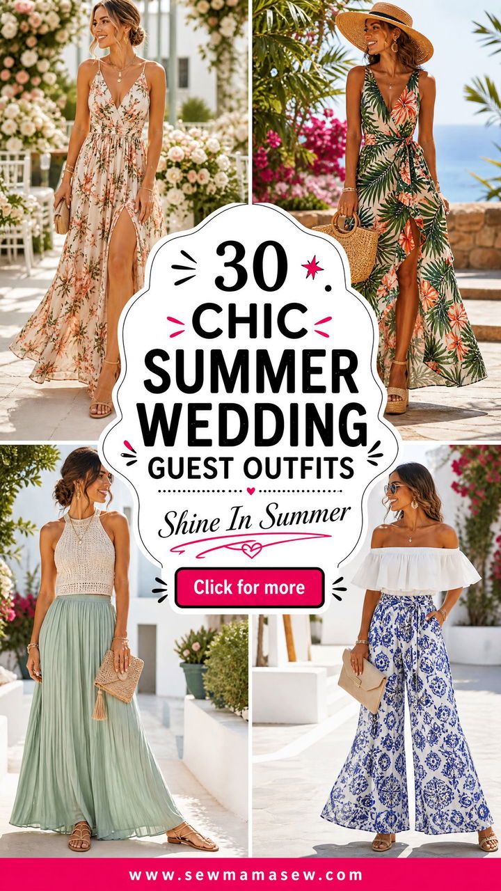 30 chic summer wedding guest outfits for women to Shine - 30 chic summer wedding guest outfits for women to Shine